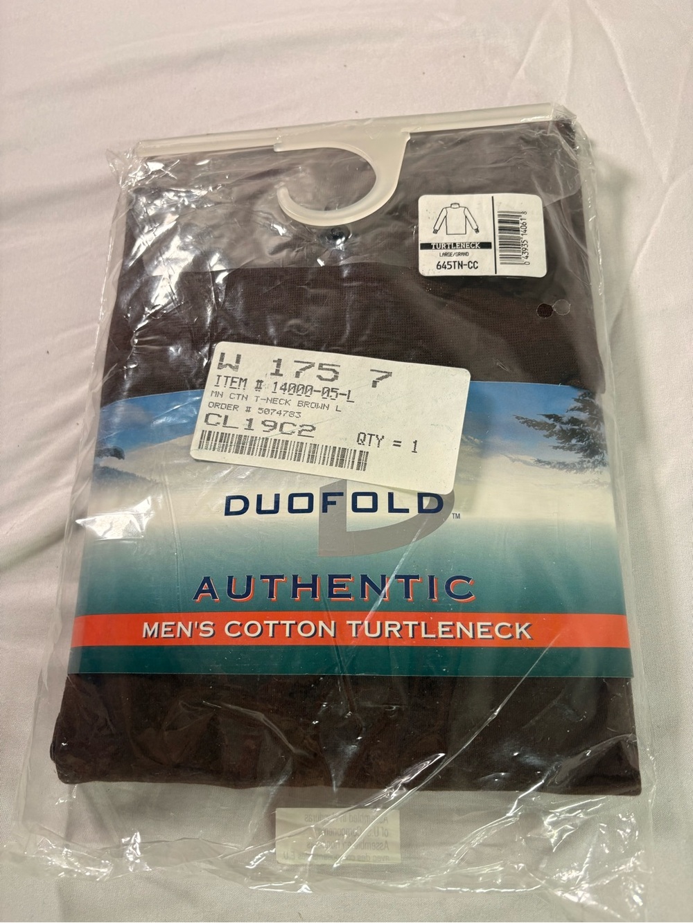 Authentic Men's Cotton Turtleneck - Brown